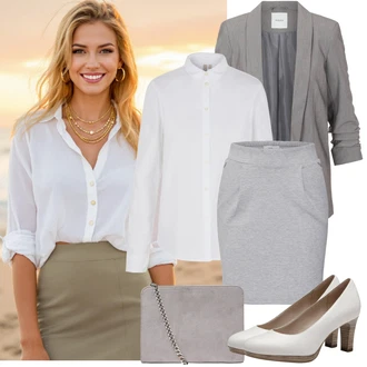 S Resicama Outfit sa Siva/Svjetlosiva Nekategorizirano Pieces "Jarní outfit"
