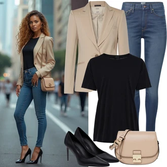 Outfit s Černá Sandál Na Podpatku/Sandál Na Širokém Podpatku/Bota Na Podpatku/Šněrovací Lodička/Sandál s podpatkem/Sandály na hřídeli/Lodička S Páskem/Páskový Sandál celena "Krásný letní vzhled"