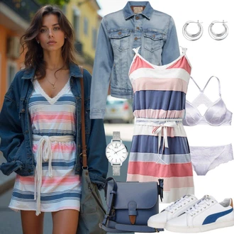 Disko outfit mit Modra/Turkizna Vrečasta torba/Pisemska torbica luvishoes "Lepa pomladna obleka"Look: Morski, Disko, Prazničen, Ekstravaganten, Kovinski