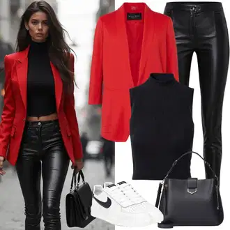 Outfit s Hnědá/Černá Top Pánské boty/Tílko s ořezem/Krátký Top/Pletený Top/Krátký Top/Halenka Bez Rukávů/Tričko s grafikou About You "Letní oblečení"