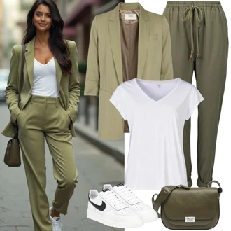 3/4 Rukavi Outfit sa Zeleno/Neon boje Casual Sako/Pleteni Sako/Boyfriend Sako/Dugi Sako/Kožna jakna za muškarce/Sako Jakna/Kratki Sako/Kožna jakna za muškarce/Elegantni Sako/Oversize Sako italy moda "Mega lijepa proljetna odjeća"