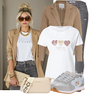 Outfit s Šedá Nezařazené Skechers "Skvělý pro volný čas"