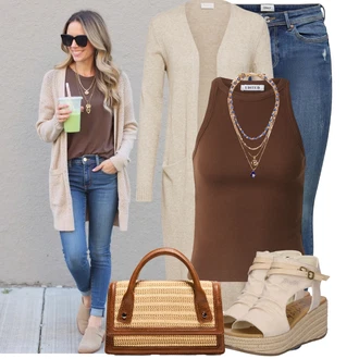 Outfit s Modrá/Tmavě modrá/Světle modrá Kožená bunda/Navlékací džíny/Kožené bundy/Džíny s Nízkým Sedem/Džín s Nízkým Pasem/Džíny s Dírou/Džíny s Rozparkem/Push up Džín/Kožené Boty/Kotníková Bota Only "Skvělý pro volný čas"