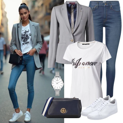 Kombinace Stříbrný/Šedá Doplňek Řetízkové hodinky/Náramkové hodinky Boss