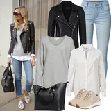 SELECTED FEMME Kožené Bundy Outfity image