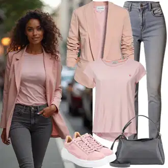 Ležerne kombinacije sa Siva/Svjetlosiva Traperice Čizma do Gležnja/Kožna Jakna/Traperice s Prorezom/Mom Jean/Sužene Traperice/Termo Traperice/Traperice Slim Kroja/Girlfriend Traperice/High Waist Traperice/Ženske Traperice 7/8 Dužine/Skraćene Traperice/Capri Traperice Only "Proljetne odjeće"