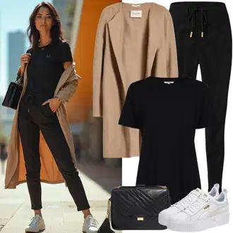 Ležerne kombinacije Vjenčanje sa Siva/Bež/Bijela Niska Tenisica/Tenisica s platformom Puma "Savršeno za slobodno vrijeme"Look: Rođendan, Vjenčanje, Koncer, Škola, Sprovod