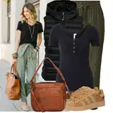 Outfity s harémovými kalhotami image