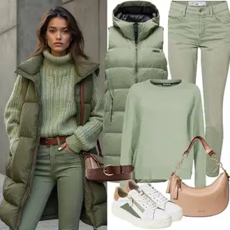 Outfit sa Bijela/Bež/Kaki/Zlatni Mala Torbica/Pojasna torbica/Torbica/Torba preko ramena/Torba za rame/Torbica za telefon/Torbica/Torba Za Preko Ramena About You "Slobodno vrijeme Odjeća"