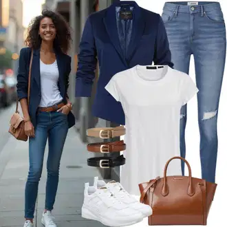 Boho Outfit sa Smeđa/Bež/Bijela Veliki džep/Torba za nošenje/Poslovna Torba/Torbica/Ured Za Torbu/Torba Za Preko Ramena/Shopper torba L.CREDI "Stilski kombinacije za slobodno vrijeme"Look: Jazz, Ekstravagantno, Chic, Boho, Mom, Ured, cool
