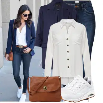 Old Money Outfit sa Tamnoplava/Plava Traperice Kožna Jakna/Slip-on Traperice/High Waist Traperice/Traperica Niskog Struka/Kožne Cipele/Čizma do Gležnja/Termo Traperice/Zimska jakna/Push-up Traperice Only "Moderna kombinacija za slobodno vrijeme"Look: Stil, 90-ich, Prekrasan, Rap, cool, Disko, Old Money