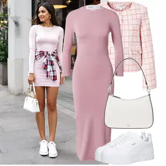 Podstavljeno Outfit sa Siva/Bijela Tenisica za tenis/gimnastička papuča/cam cipela/cipela za trčanje/Tenisica za fitness Puma "Nagyszerű szabadidős megjelenés"