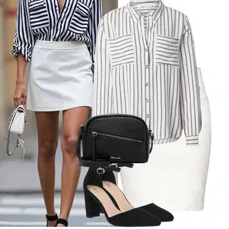 Festival Outfit sa Crna/Tamnoplava/Smeđa/Pink cipela s remenom/Cipela Mary Jane/Sandalice s blok petom/Udobna pumpa/Pumpa u obliku slova T/Pumpica S Visokim Prednjim Dijelom/Salonka S Otvorenim Petom About You "Nagyszerű szabadidős megjelenés"Look: Festival, Koncer, 30. rođendan, Malle