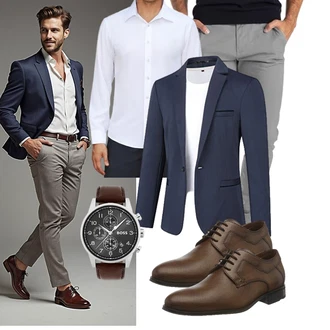 Business Outfits Casual mit BlauerHafen "Business Outfit"Look: Büro, Empire, Casual, Elegant, Classic, Moderne, Stil