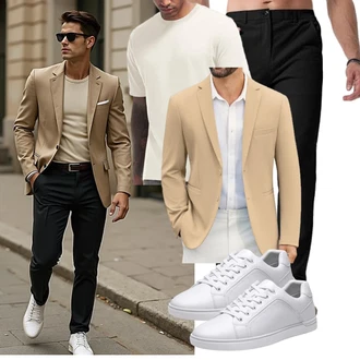 Business Outfits Casual mit Unkategorisiert VEIISAR, Unkategorisiert COOFANDY "Business Outfit"Look: Casual, Coole, Elegant, Moderne, Sportlich, Chill, Büro, Stil, Business