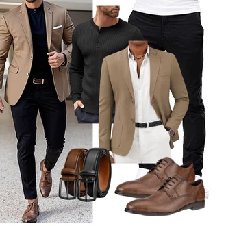 Business Outfits Casual mit COOFANDY "Business Outfit"Look: Business, Büro, Indoor, Rad, Emo, Boyfriend, Classic, Casual