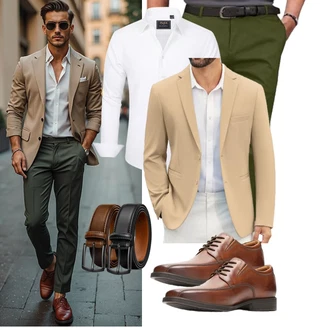 Business Outfits Casual mit Meilicloth, Weiß J.VER , Unkategorisiert COOFANDY "Business Outfit"Look: Casual, Elegant, Rap, Schlichte, Stil, Boyfriend, Classic, Sportlich, Streetwear, Uni, Techno, Outdoor, Büro, Zuhause, Business, Dad, Coole, Moderne, Chill