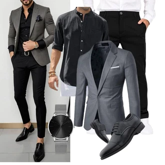 Techno Outfit mit Unkategorisiert siliteelon "Business Outfit"Look: Techno, Classic, Boyfriend, Elegant, Outdoor, Schön, Uni