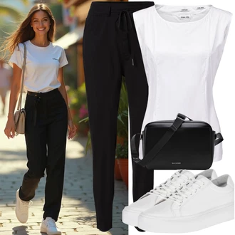 Outfit sa Bijela/Bež/Krem/Plava/Kaki Vintage Tenisica/Skate cipela/Tanka Tenisica/Niska Tenisica/Rupičasta Tenisica/Ljetna Tenisica/Kožna Tenisica Nike Sportswear "Cool svakodnevni outfit"