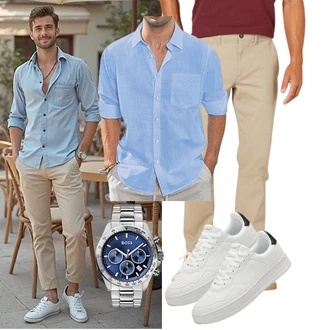 Techno Outfit mit J.VER "Freizeit Outfit"Look: Boyfriend, Casual, Sportlich, Streetwear, Schlichte, Uni, Techno, Outdoor, Büro, Zuhause, Stil, Business