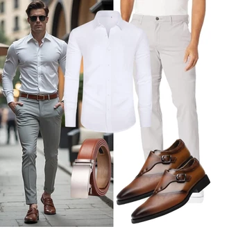Casual Geburtstag Outfit mit J.VER "Freizeit Outfit"Look: Boyfriend, Casual, Classic, Sportlich, Zuhause, Stil, Business, Dad, Geburtstag, Vatertag, Hochzeit, Konzert, Bar, Theater, Wasen