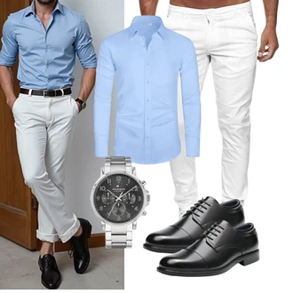 Elegant, Sportlich Sommer Outfit mit J.VER "Freizeit Outfit"Look: Büro, Dad, Boyfriend, Business, Sportlich, Classic, Stil, Zuhause, Casual