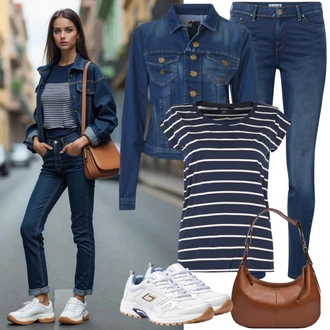 outfit mit Modra/Temno modra Kavbojke Usnjena Jakna/Kavbojka z Nizkim Pasom/Usnjene Čevlje/Ozke Kavbojke/Kavbojke Visokega Pasu/Push up Kavbojke/Kavbojke z Razporkom/Kavbojka z Nizkim Pasom Superdry "Izgubljen prosti čas Pogled"