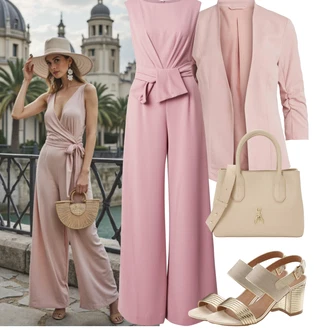 Midi Outfit s Růžová Nezařazené Vila "Jarní outfit"