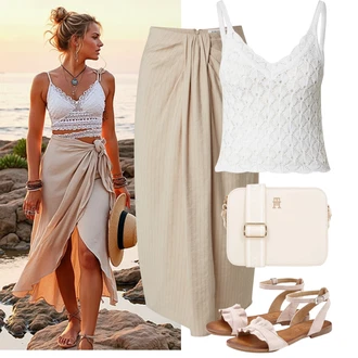 50. rođendan Gost Outfit sa Smeđa/Bež/Kaki Edited "Jarní outfit"Look: 30. rođendan, 50. rođendan, 60. rođendan, Korporativna zabava, Posebne prigode, Majčin dan, 40. rođendan, Rođendan