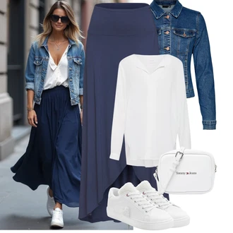 Koncer Outfit sa Plava/Svjetloplava/Tamnoplava/Pastelne boje Kaput VERO MODA, Siva/Bijela/Krem/Kaki/Bež/Smeđa Bluza i Tunika/Bluza Veći Broj Vila, Bijela/Crvena/Krem Niska Tenisica/Tanka tenisica/Teddy Papuča/Kožna tenisica/Teddy tenisica/Zimske tenisice Lascana, Bijela/Krem/Siva Pojasna torbica/Torbica za telefon/Torba preko ramena/Mala Torbica/Torbica/Torba za rame/Torba za pisma/Torba za nošenje "Jarní outfit"Look: Koncer, Obljetnica, Škola, dan na plaži, Posebne prigode, Potvrda, Krštenje, Valentinovo, Vjenčanje, Festival, Malle