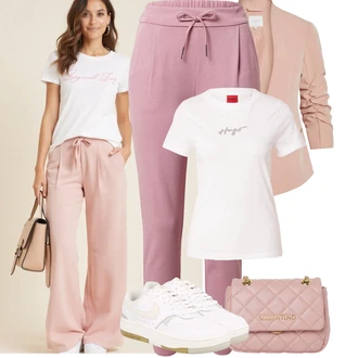 Outfit s Bílá/Béžová/Krémová/Khaki/Modrá Bota Vintage teniska/Letní tenisky/Nízká Teniska/Teniska s dírkovaným vzorem/Úzká teniska/Skate Bota/Kožené tenisky Nike Sportswear "Jarní outfit"