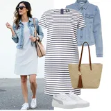 Pruhované VERO MODA Šaty Outfity image