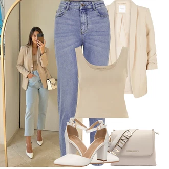 50. rođendan Gost Outfit sa Bež/Kaki Pieces "Jarní outfit"Look: Matični ured, 60. rođendan, Škola, Koncer, dan na plaži, 50. rođendan, Majčin dan, Posebne prigode, Rođendan