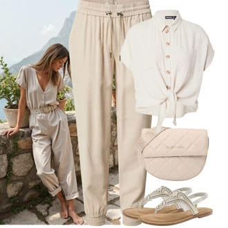Letadlo Outfit s Béžová/Khaki/Hnědá Ležérní Kalhoty/Jogger Kalhoty/Cargo Tepláky/Baggy Kalhoty/Kožená Pánská Bund/Fleecová Kalhoty/Žerzejová Kalhoty/Navlékací Kalhoty Only "Jarní outfit"