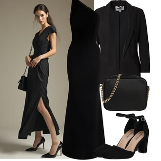 Outfit s Černá Krátké Sako/Kožená bunda pro muže/Pletený Sako/Blejzrové Bund/Kožená Pánská Bund/Dlouhý Sako/Boyfriend Sako/Oversize Sako/Smokingové sako/Teplákový blejzr/Kožená bunda/Elegantní Sako/Blůzové Sako Only "Jarní outfit"