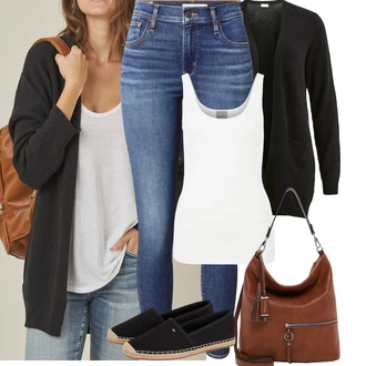 Outfit s Modrá/Světle modrá/Tmavě modrá Kožená bunda/Zimní bunda/Zkrácené Džíny/Navlékací džíny/Push up Džín/Kožená Pánská Bund/Kotníková Bota/Capri Džíny/High Waist Džínové Kalhoty/Kožené Boty/Dámské Džíny s Délkou 7/8/Slim Fit Džíny levi's ® "Jarní outfit"
