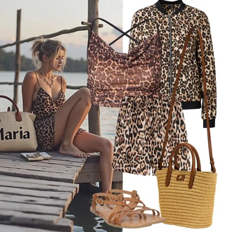 Vodopádový výstřih Outfit s Hnědá/Béžová/Žlutá Tílko s ořezem/Krátký top/Top Se Špagetovými Ramínky/Bustierový Top/Krátký Top VIERVIER "Jarní outfit"