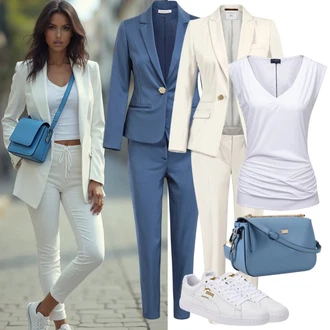 Rave outfit mit Svetlo modra/Modra Torba za boke/Torbica za okrog pasu/Torbica za okrog pasu/Women's Cosmetic Bags/Torbica za okrog pasu Diesel "Lep poletni videz"Look: Dan plaže, Electro, Festival, Havaji, Pop koncert, Rave