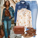 Rdeča Bluze outfiti za dame image