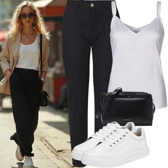 Na zvonec outfit mit Črna/Srebrna/Siva/Zelena/Rdeča Mini torbica/Torba za čez ramo karl lagerfeld "Lep poletni videz"