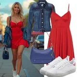 Outfity se šaty s výstřihem na ramena značky bershka image