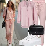 Outfity s lněnými kalhotami na léto image