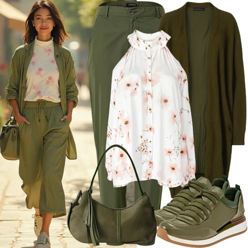 Kombinace Khaki/Zelená/Tmavě Zelená Funkční Kalhoty/Zip off Kalhoty/Trekingová Kalhoty/Chinos/Cargo Kalhoty Banana Republic