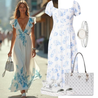 outfit mit Calvin Klein "lušten poletni videz"