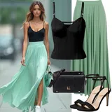 Vintage maxi sukně outfity image