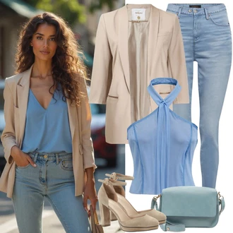 Kombinacije za posao Denim/Traper sa Svjetloplava/Plava Kožna Jakna/High Waist Traperice/Muška Kožna Jakna/Čizma do Gležnja/Capri Traperice/Skraćene Traperice/Slip-on Traperice/Ženske Traperice 7/8 Dužine/Push-up Traperice/Traperice s Prorezom Calvin Klein Jeans "Modni proljetni outfit"