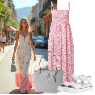 outfit mit Sandali Sandala s platformo marco tozzi by guido maria kretschmer "oprava za poletje"