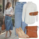 Červené sukňové oblečení image