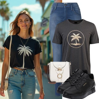 outfit mit Modra/Svetlo modra Ozke Kavbojke/Push up Kavbojke/Usnjena Jakna/Zimska jakna/Kavbojke Visokega Pasu/Odrezane Kavbojke/Usnjene Čevlje/Kavbojke na Poteg/Termodžinsi/Moška Usnjena Jakna/Gležnarji/Kavbojke z Razporkom United Colors of Benetton "Poletna Obleka"