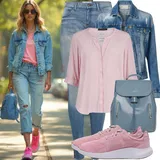 Z mašnjo Bluze outfiti za dame image